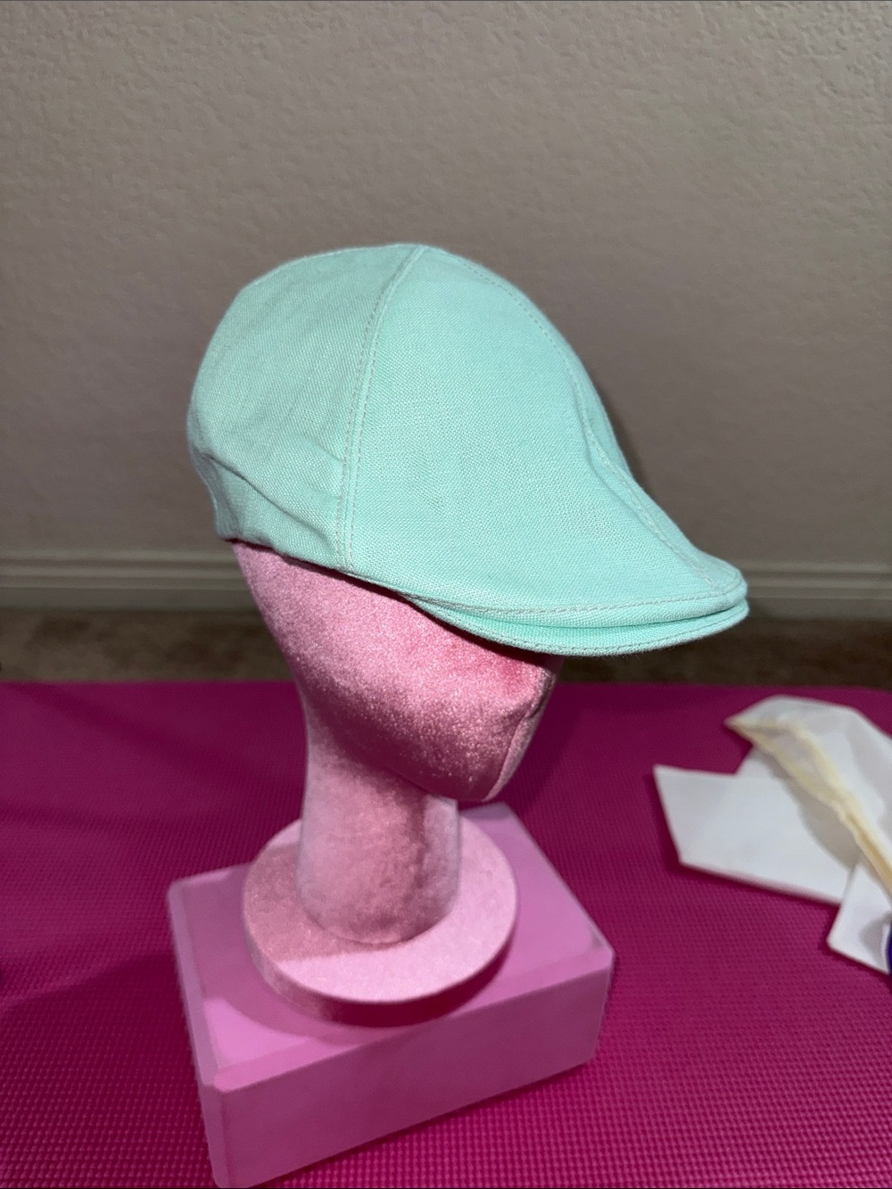 Goorin Bros Mint Green Newsboy Cap